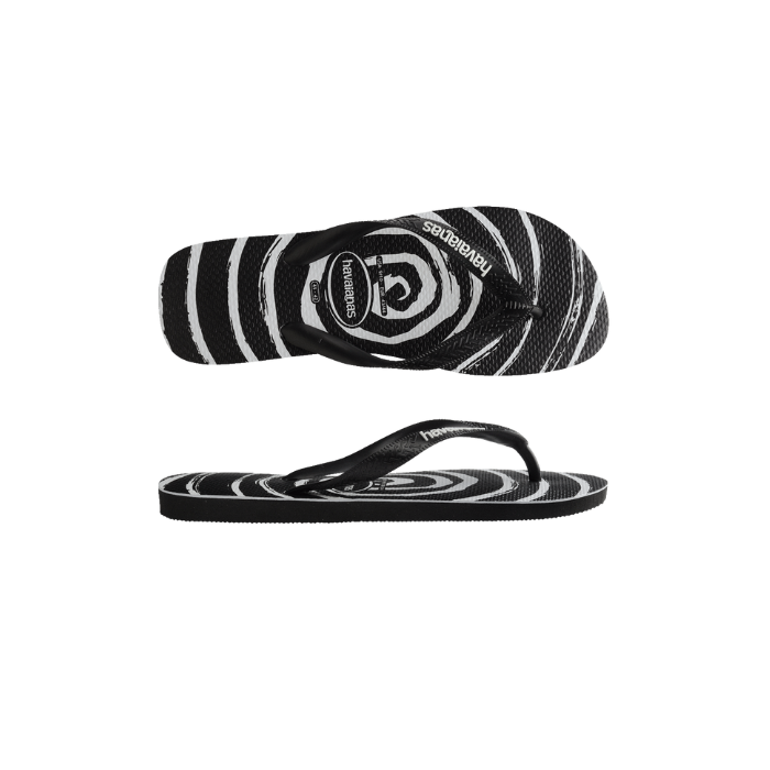 Havaianas Top Print Whirl Black White 