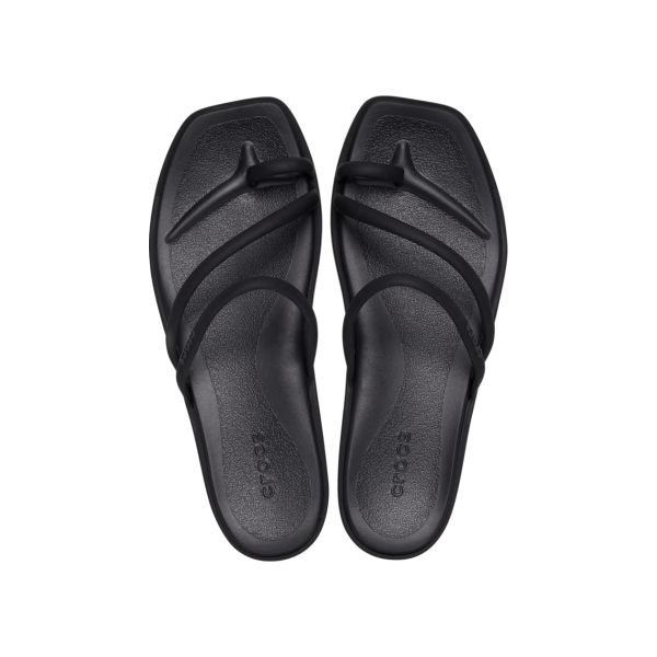 Crocs Women's Miami Toe Loop Sandal Black - Image 2